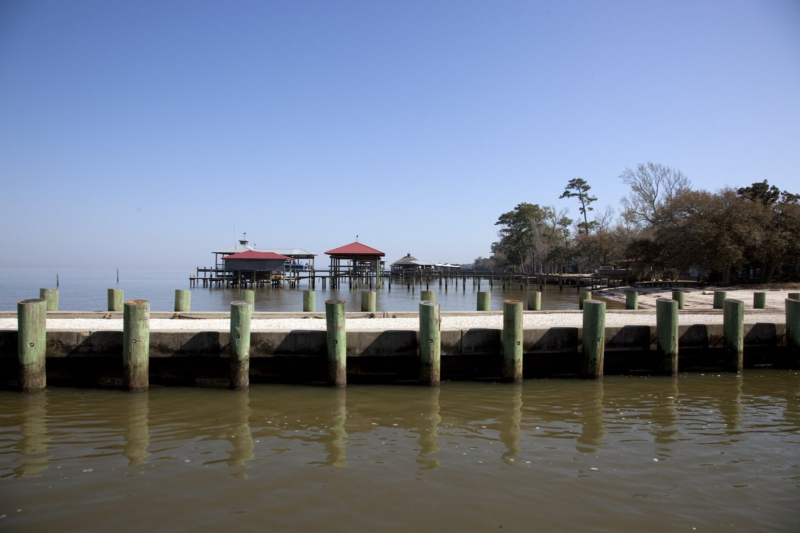 A dock on Mobile Bay at Point Clear, Alabama